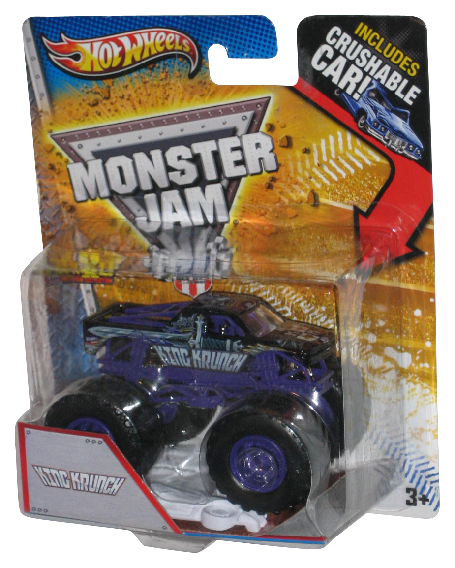 Hot Wheels Monster Jam (2012) King Krunch Purple Toy Truck w/ Crushable