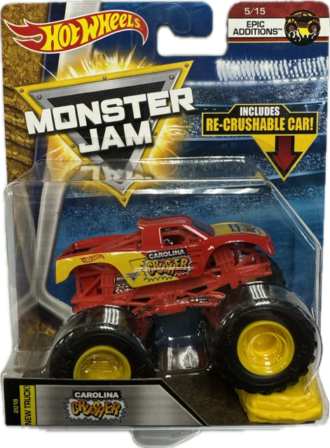 Hot Wheels Monster Jam 2017 Epic Additions 5/15 CAROLINA CRUSHER 1