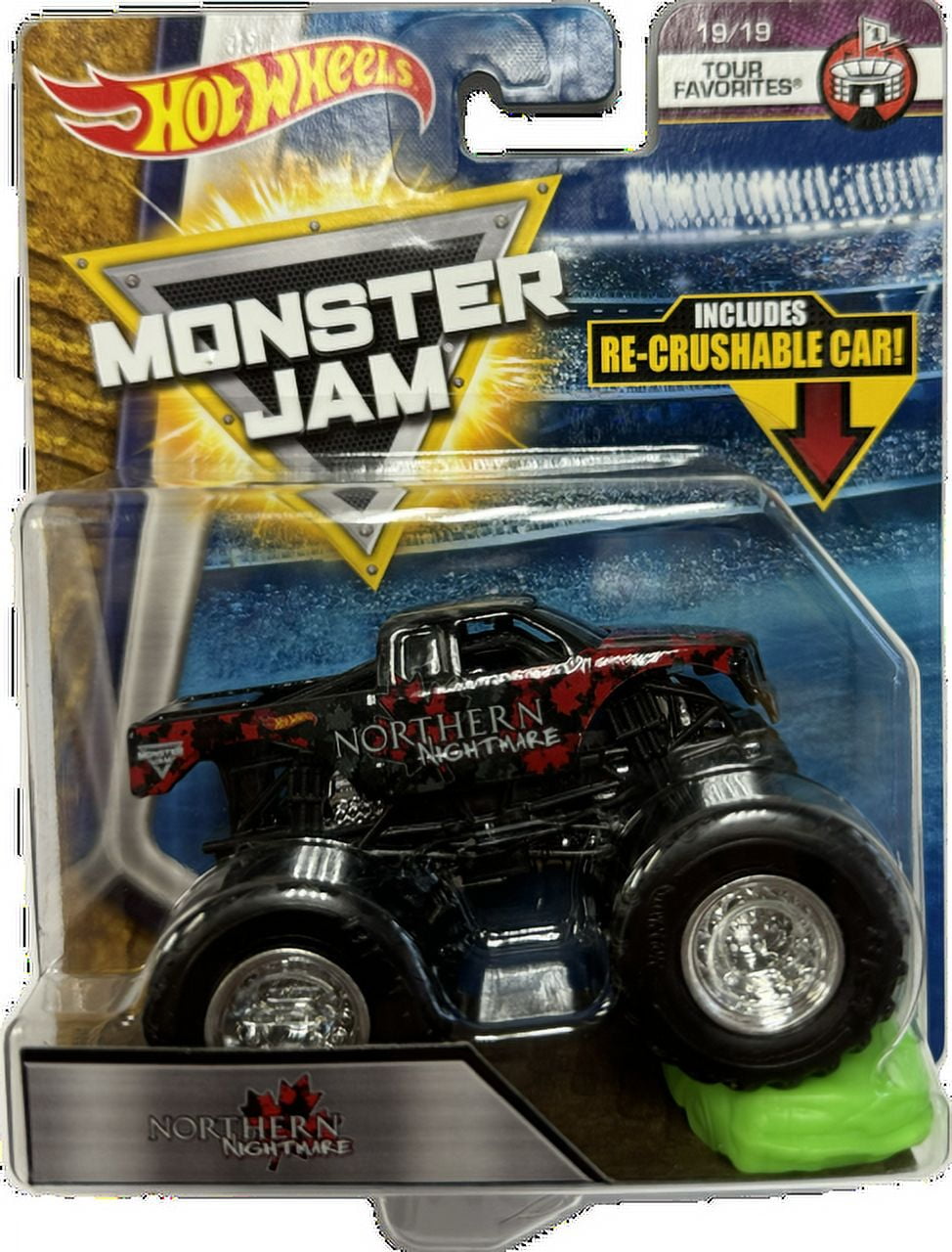 Hot Wheels Monster Jam 2018 Tour Favorites Northern Nightmare 1 64 Scale