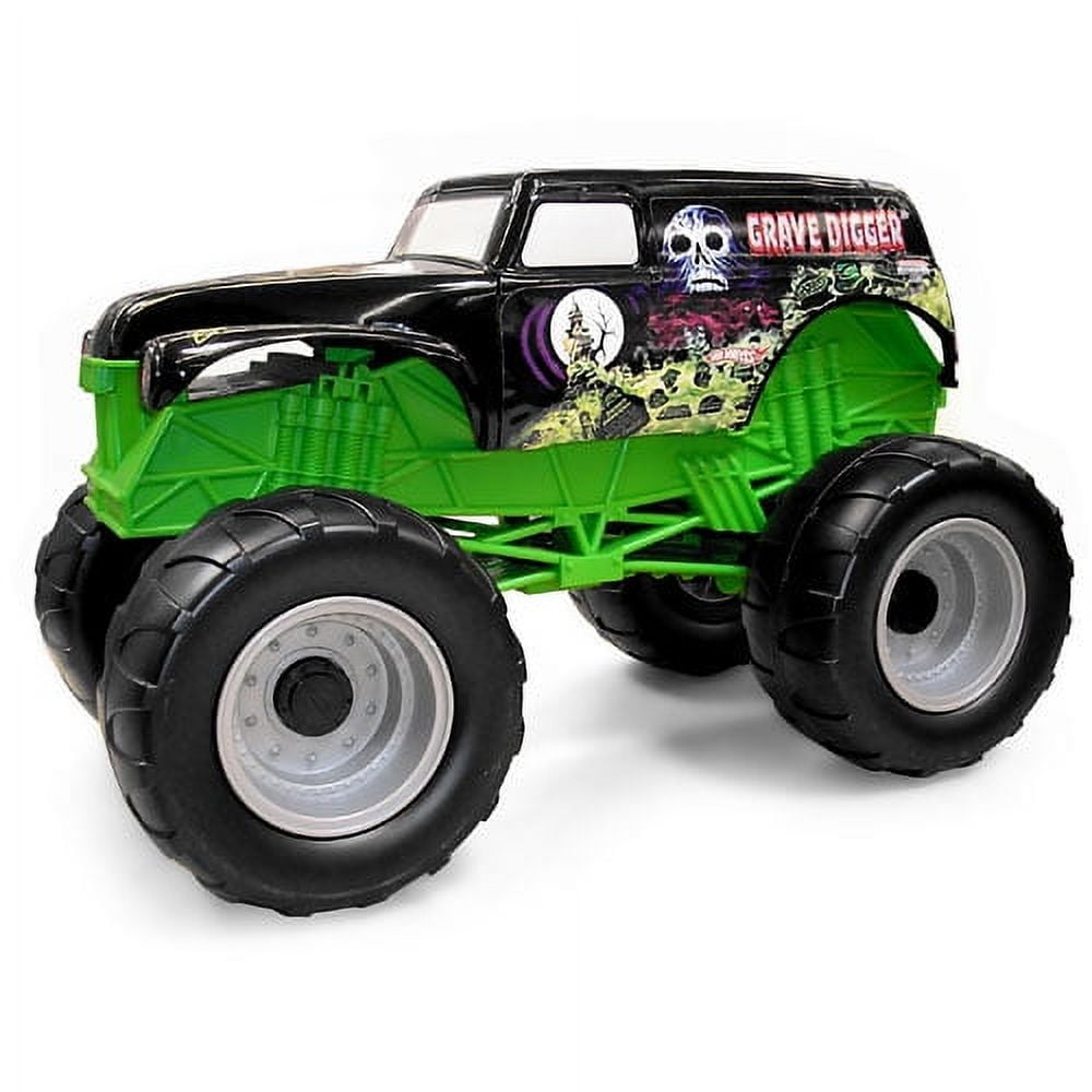 Hot Wheels Monster Jam Colossal Crusher Grave Digger Truck, Decal ...