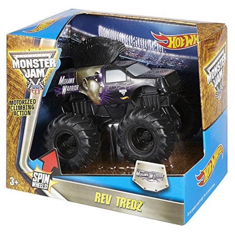 Hot Wheels Monster Jam Rev Tredz Mohawk Warrior Monster Truck 1:43