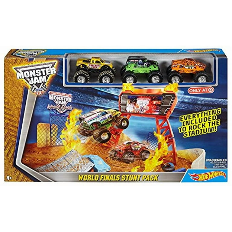 Hot Wheels Monster Jam World Finals Stunt Pack Play Set