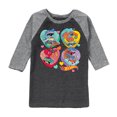 thumbnail image 1 of Hot Wheels - Monster Racing Hearts - Toddler & Youth Raglan Graphic T-Shirt, 1 of 4