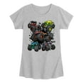 thumbnail image 1 of Hot Wheels - Monster Truck Grids - Youth Girls Short Sleeve T-Shirt, 1 of 3