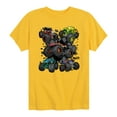 thumbnail image 1 of Hot Wheels - Monster Truck Grids - Youth Short Sleeve Graphic T-Shirt, 1 of 4