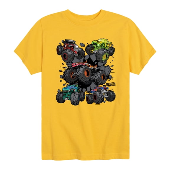 Hot Wheels - Monster Truck Grids - Youth Short Sleeve Graphic T-Shirt