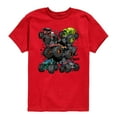 thumbnail image 1 of Hot Wheels - Monster Truck Grids - Youth Short Sleeve Graphic T-Shirt, 1 of 3