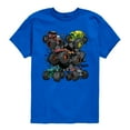 thumbnail image 1 of Hot Wheels - Monster Truck Grids - Youth Boys Short Sleeve Graphic T-Shirt, 1 of 4