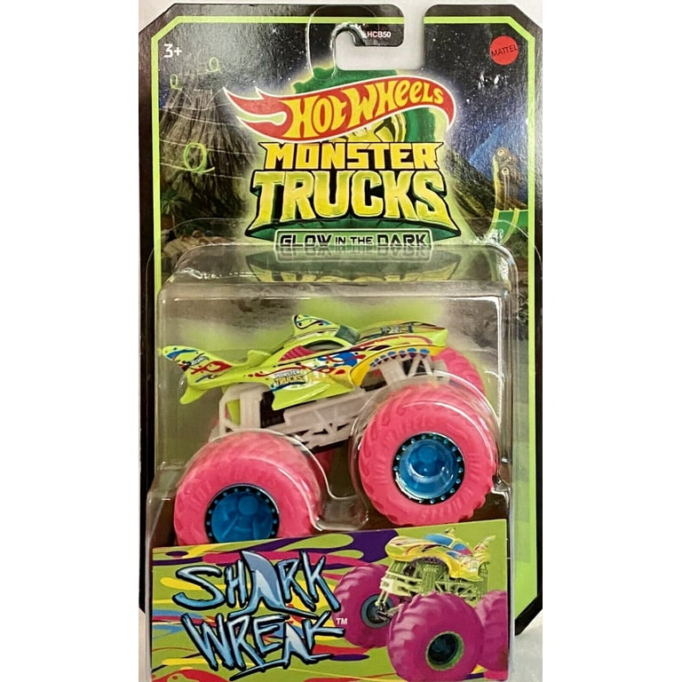 Hot Wheels Monster Trucks Creature 3-Pack of 1:64 Scale Shark Wreak  Piran-ahh & Mega Wrex, 1 - Fred Meyer