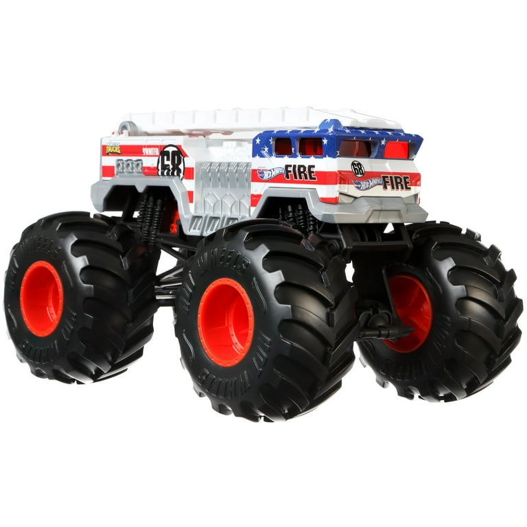 Hot Wheels Monster Trucks, Oversized Monster 5 Alarm Truck in 1:24