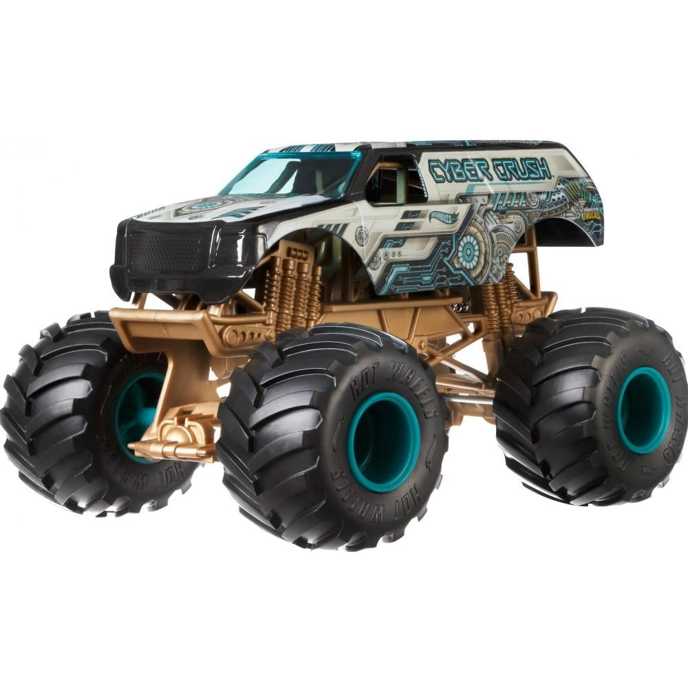 Hot Wheels Monster Trucks 1:24 Scale Cyber Crush Vehicle