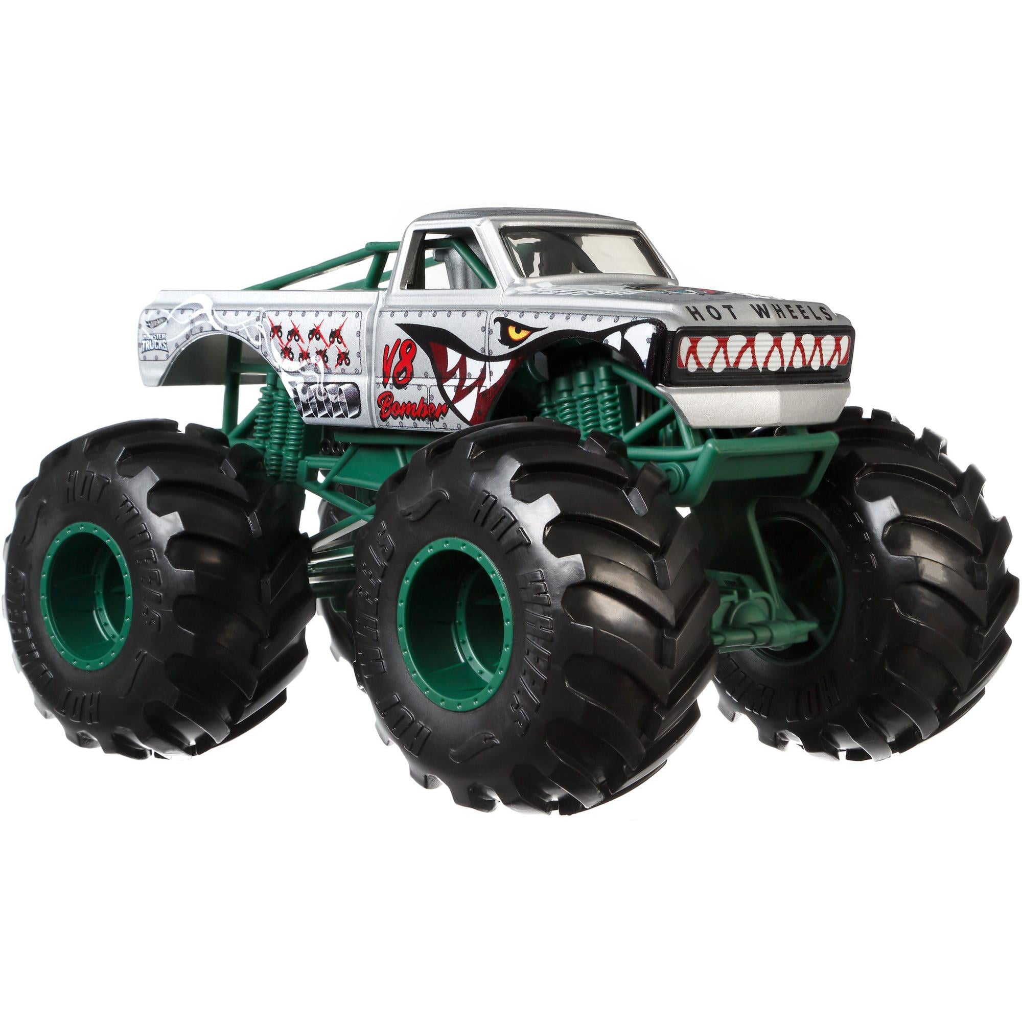 Hot Wheels Monster Trucks Oversized 1:24 Scale Diecast Neon