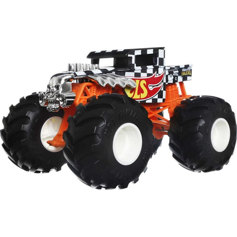 Hot Wheels Monster Trucks 1:24 Scale Vehicles, Collectible Die-Cast Toy  Trucks