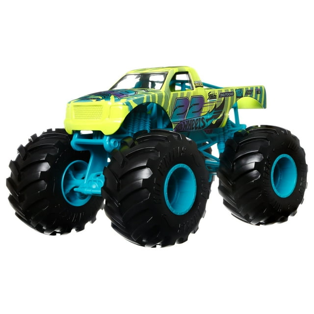 Hot Wheels Monster Trucks 1:24 Scale Vehicles, Collectible Die-Cast Toy ...