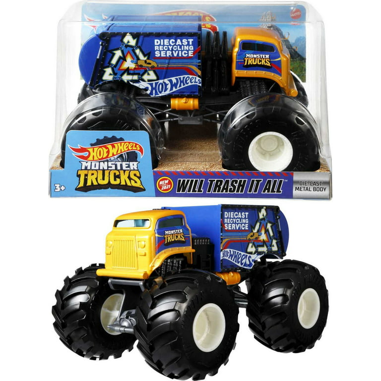 Mattel Hot Wheels Monster Trucks Garbage Truck Vehicle, 1 ct - Kroger