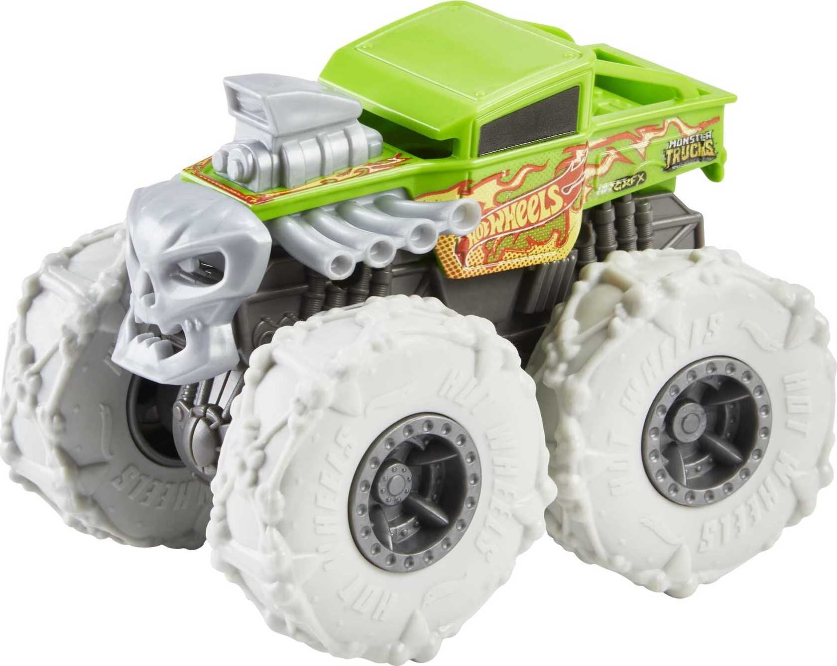 Hot Wheels Monster Trucks 1:43 Scale Bone Shaker Rev Treadz Toy