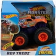 thumbnail image 1 of Hot Wheels Monster Trucks 1:43 Scale Double Trouble Rev Tredz Truck, 1 of 2