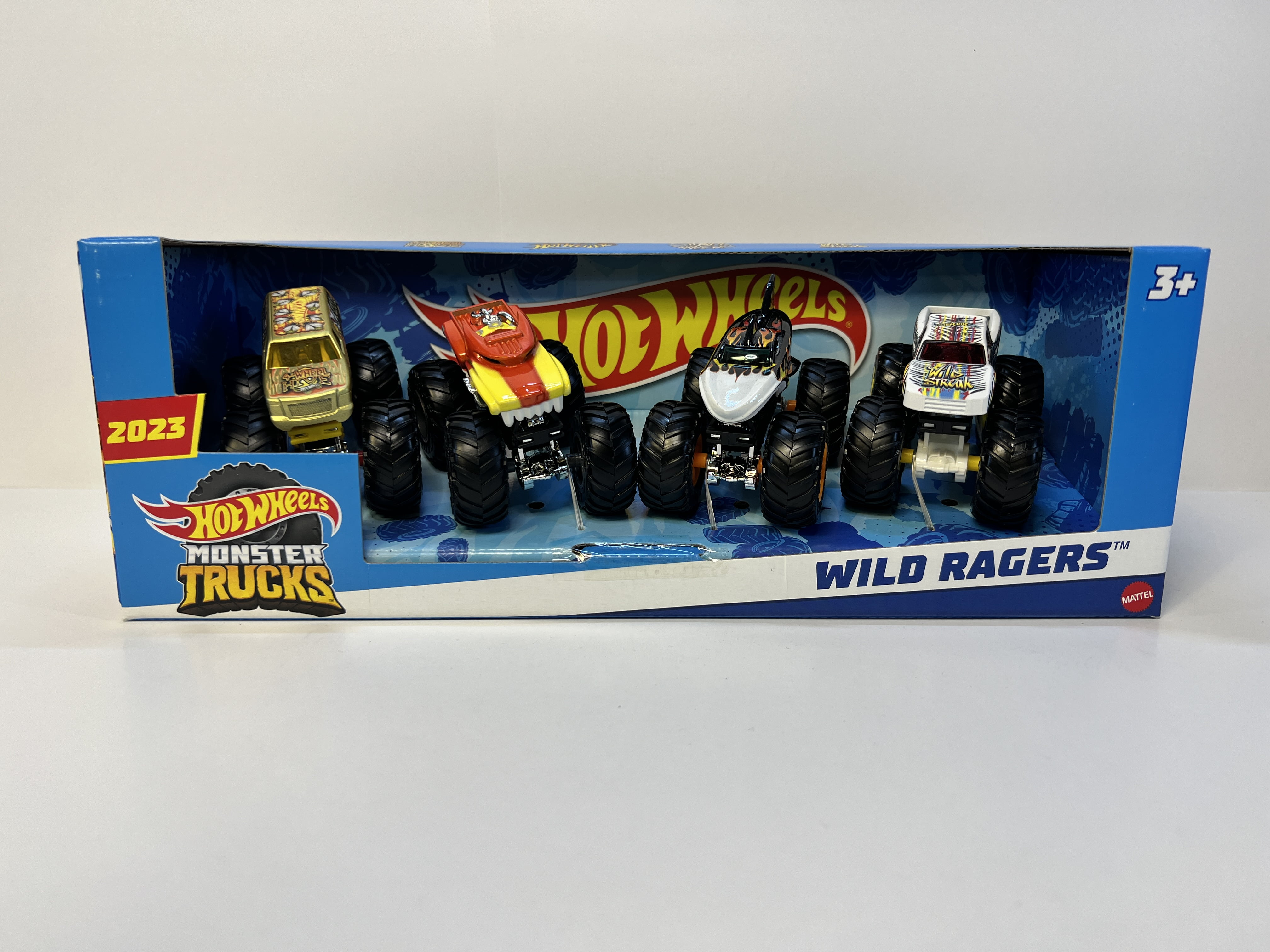 Hot Wheels Monster Trucks 1: 64, 4 Pack Wild Ragers, 1 - Foods Co.