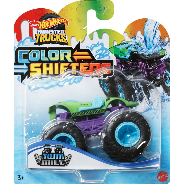 Hot Wheels Monster Trucks 1:64 Color Shifters, 1 Toy Truck