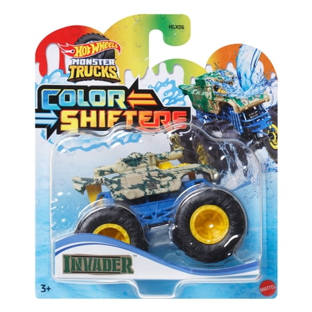 Hot Wheels Monster Trucks 1:64 Color Shifters, 1 Toy Truck for Kids