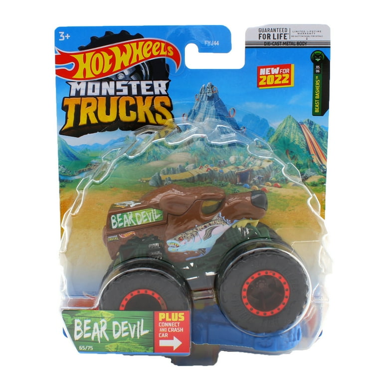 Hot Wheels Car Monster Trucks Big Foot Connect And Crash Car Collector  Edition Metal Diecast Model Cars Kids Toys Gift