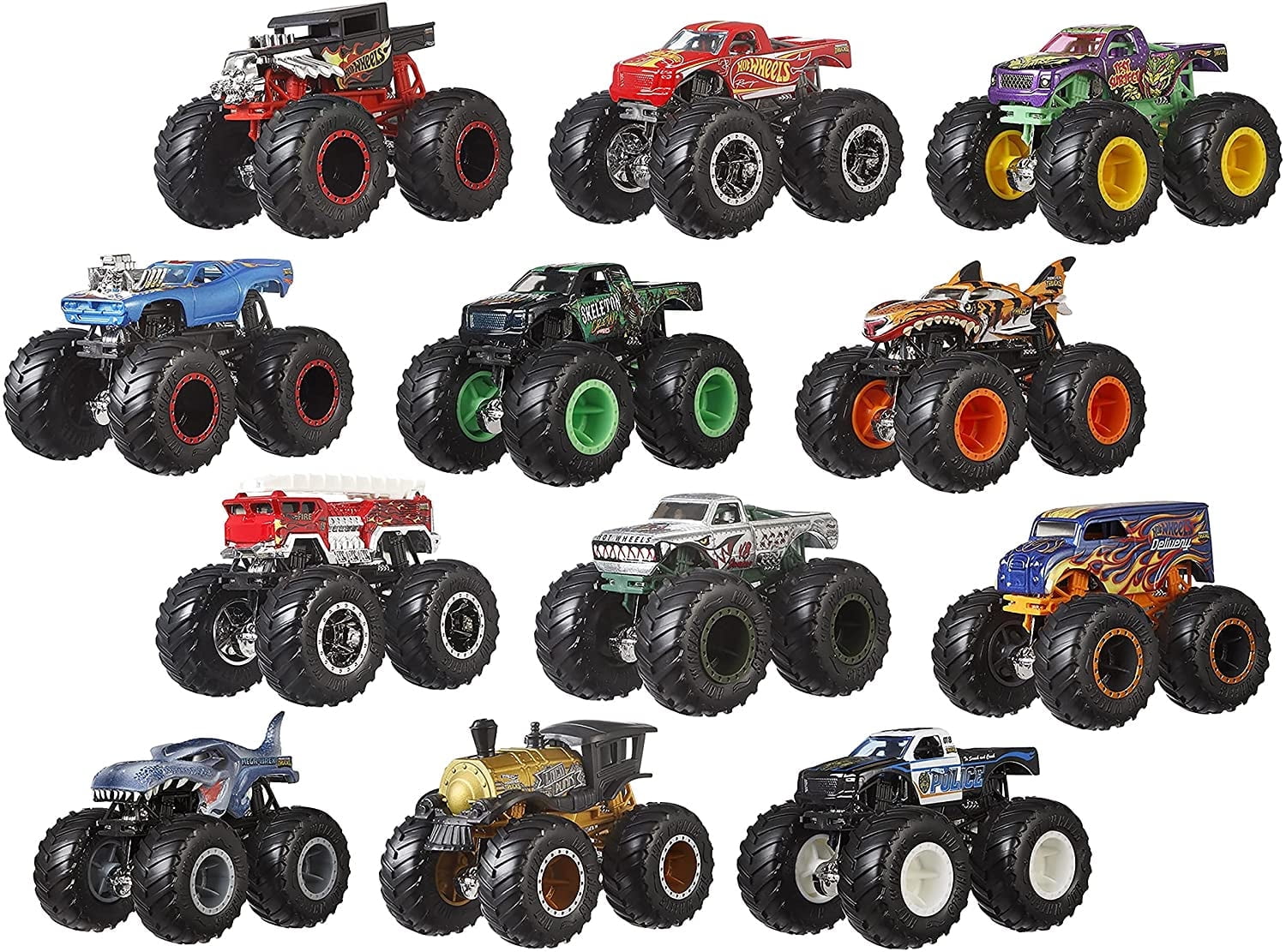 Hot Wheels Monster Trucks 1:64 Scale Die-Cast Ultimate Chaos 12 Pack - Hot Wheels Monster Trucks Corpus Christi
