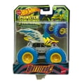 thumbnail image 1 of Hot Wheels Monster Trucks 1:64 Scale Diecast Glow in The Dark Battitude, 1 of 6