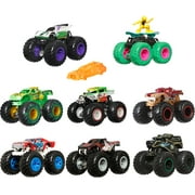 Hot Wheels Monster Trucks, 1:64 Scale Toy Truck & 1 Crushable Car (Selections May Vary)(Selections May Vary)