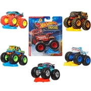 Hot Wheels Monster Trucks, 1:64 Scale Toy Truck & 1 Crushable Car (Styles & Colors May Vary, Items May Not Be Pictured)