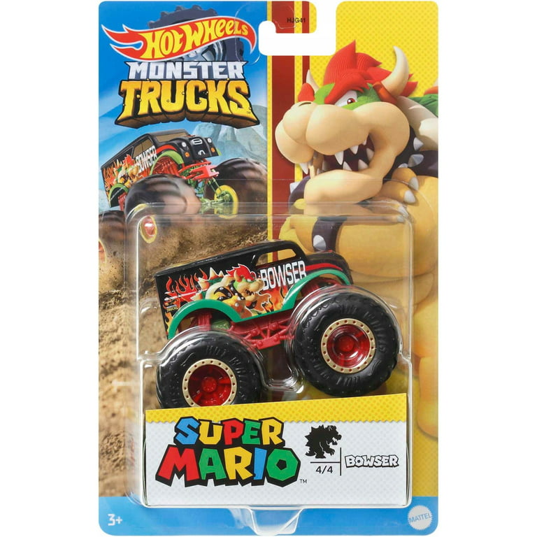 Carrinho Hot Wheels Monster Trucks Super Mario Bowser - Mattel