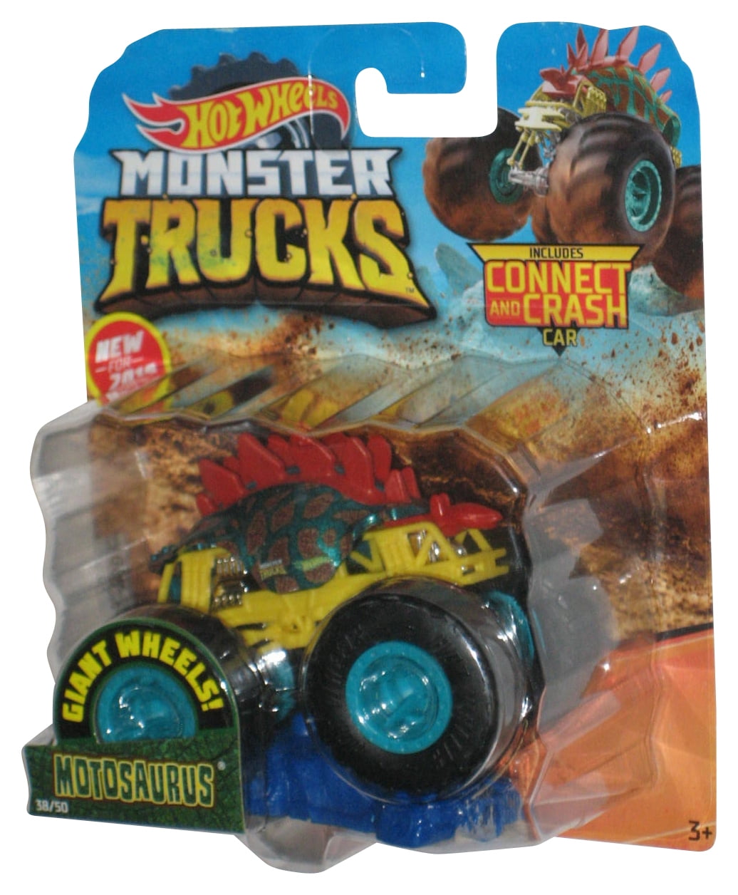 Hot Wheels Monster Trucks (2019) Motosaurus Connect Crash Toy