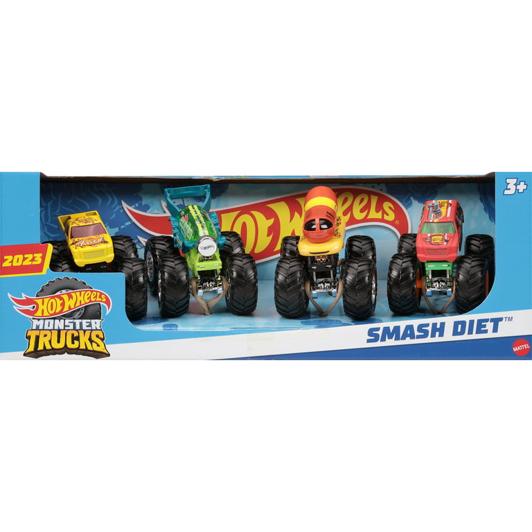Hot Wheels Monster Trucks 1:64 Scale Invader Black/Red, Includes Hot Wheels  Die Cast Car, 1 - Smith's Food and Drug