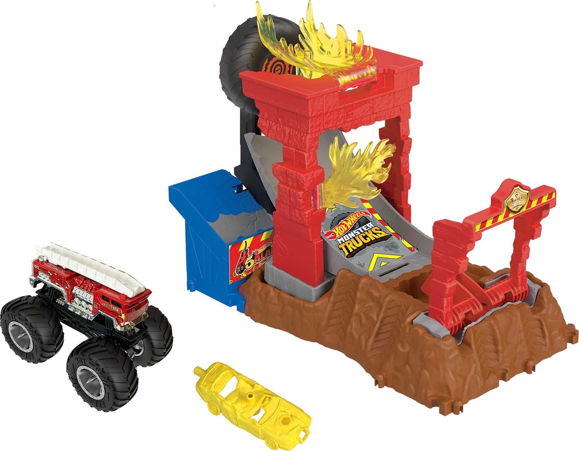 Conjunto Arena Smashers Monster Trucks Hot Wheels - Mattel