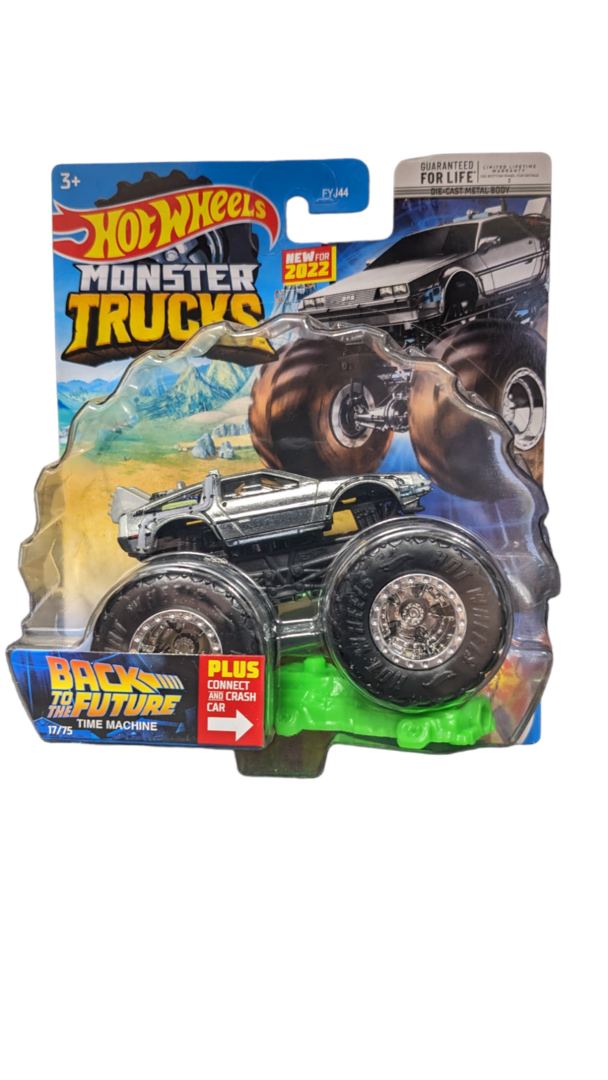 ホットウィール モンスタートラック トレジャー タイムマシン デロリアン Hot Wheels Monster Trucks BACK TO THE FUTURE Time Machine