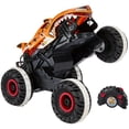 thumbnail image 1 of Hot Wheels Monster Trucks Battery-Powered Unstoppable Tiger Shark RC in 1:15 Scale, 1 of 7