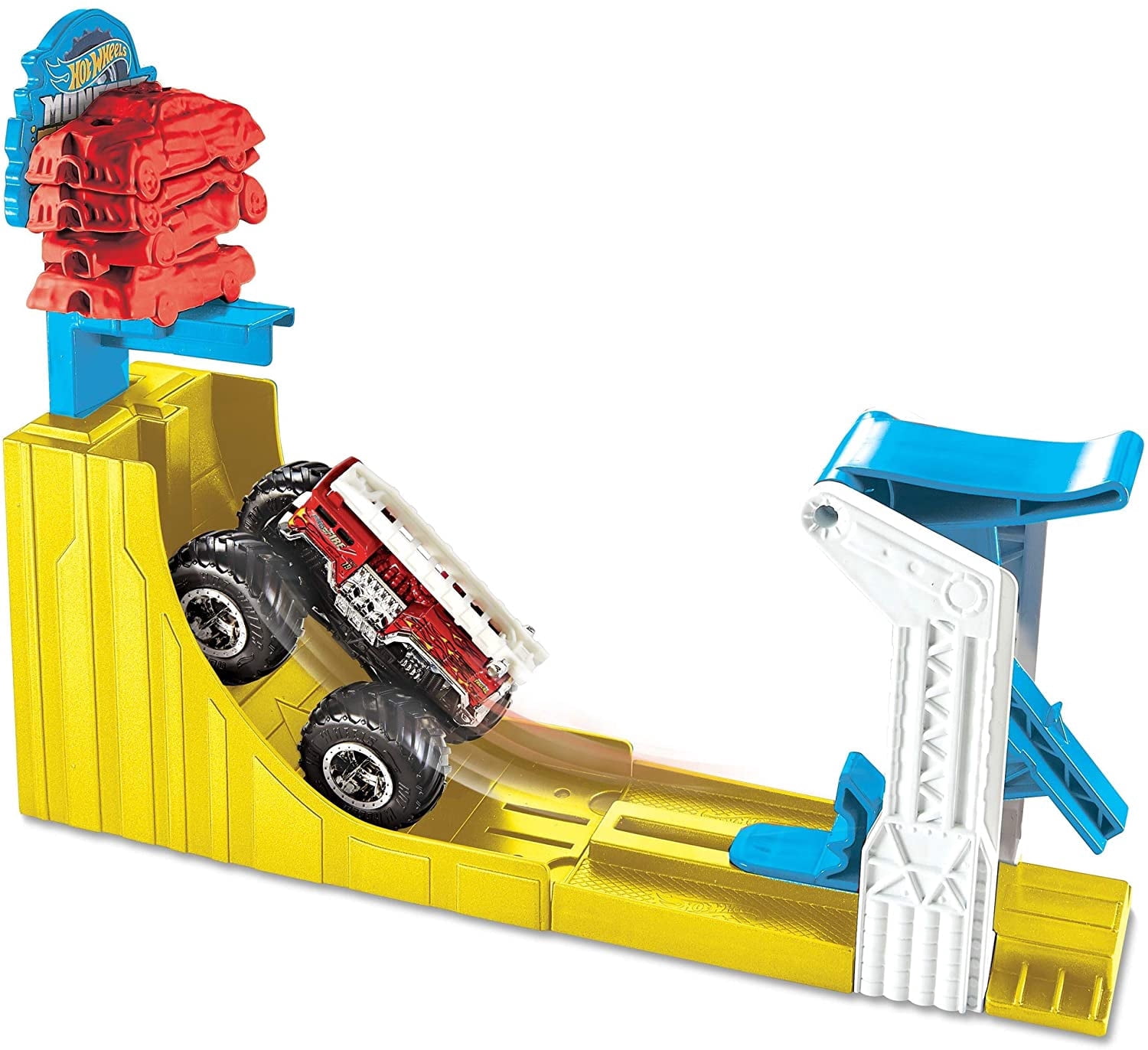 Hot Wheels Monster Trucks Big Air Breakout Play Set, 5 pcs