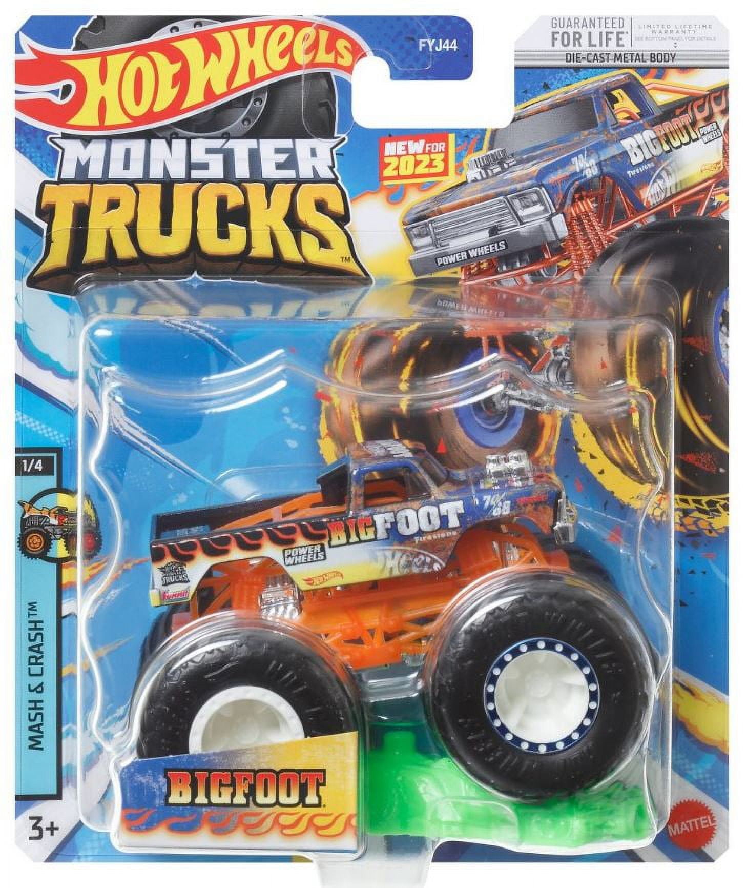 Hot Wheels Monster Trucks Bigfoot, Giant wheels, including