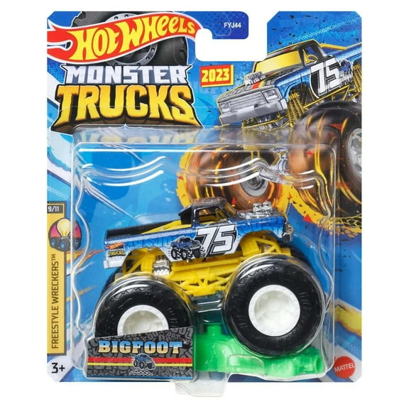 Hot Wheels Monster Trucks Bigfoot 75 Freestyle Wreckers 9/11
