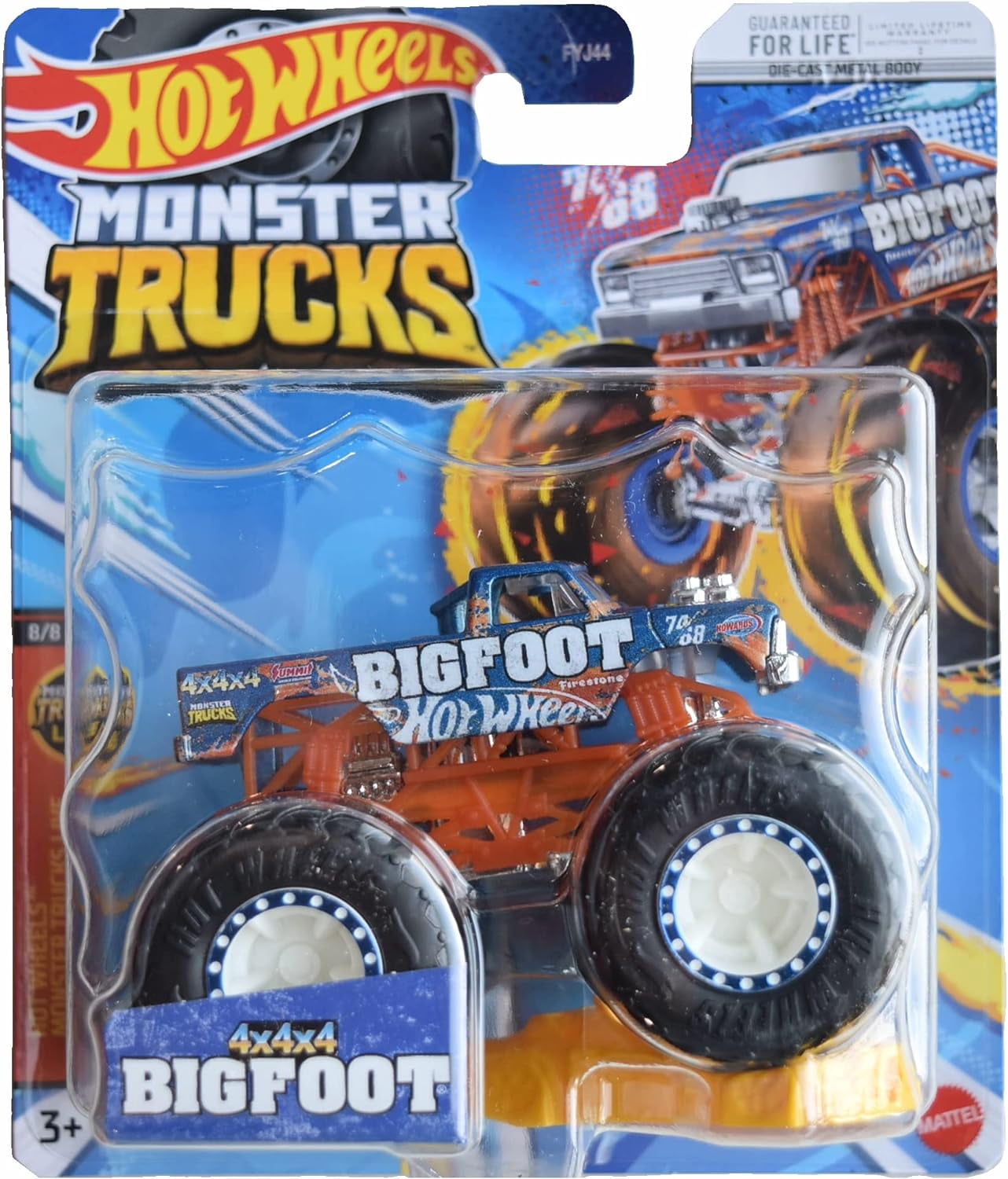 Hot Wheels Monster Trucks Bigfoot, Monster Trucks Live 8/8 Connect and
