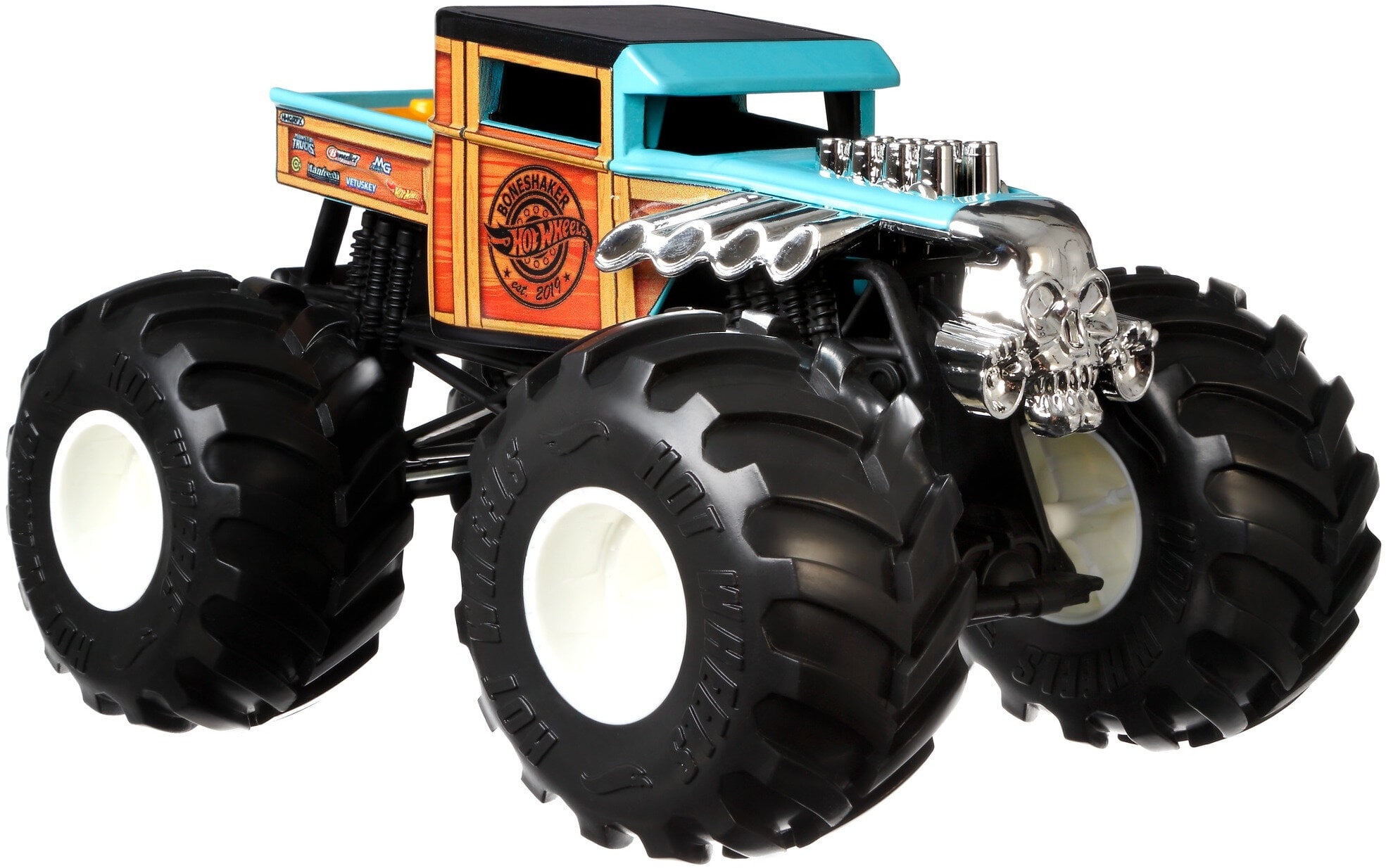 Hot Wheels Monster Trucks Bone Shaker Vehicle with Giant Wheels