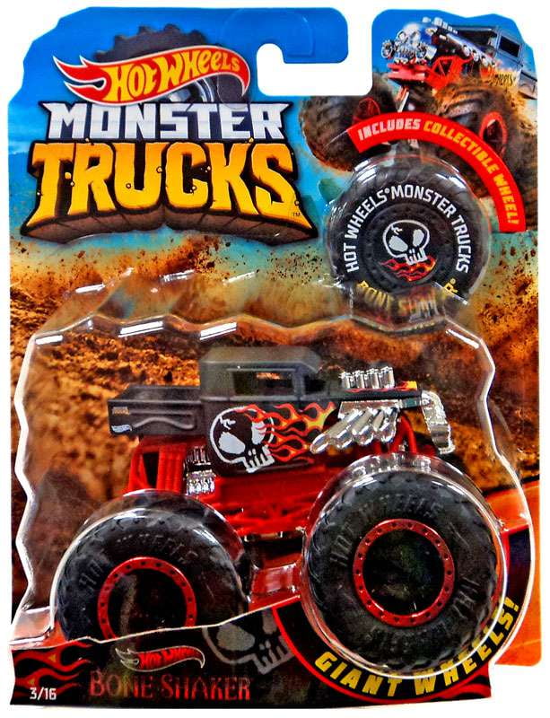 Hot Wheels Monster Trucks Bone Shaker Die-Cast Car (Collectible Wheel)