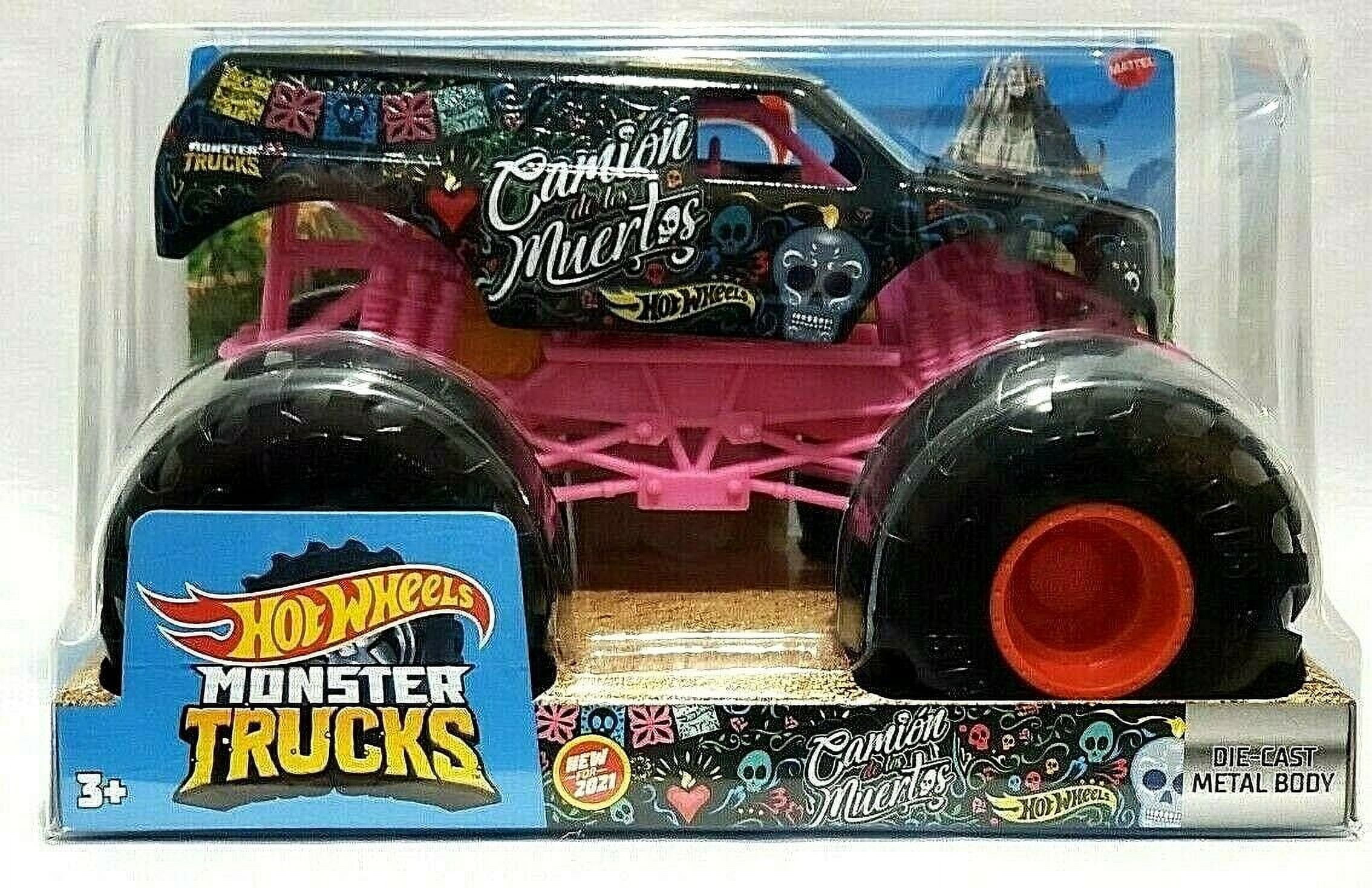 Hot Wheels Monster Trucks CAMION DE LOS MUERTOS 1 24 Scale Die Cast Walmart