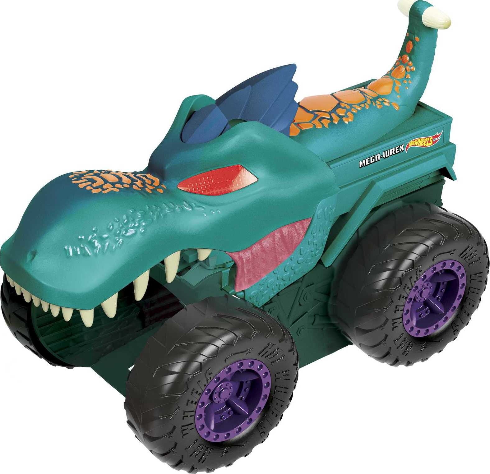  Hot Wheels Monster Trucks Mega Wrex - Plus Connect and Crash  Car 50/75 - Crash Squad 3/4 : Toys & Games