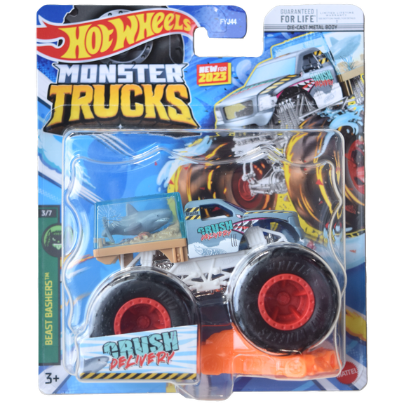 Hot Wheels Monster Trucks Crush Delivery Beast Bashers 3/7