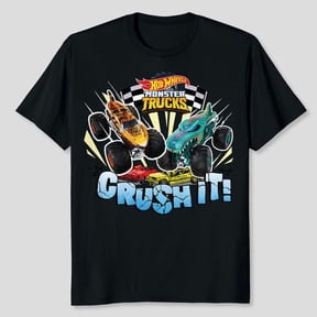 Hot Wheels Monster Trucks - Crush It Graphic T-Shirt, Sizes S-5XL, Tbun
