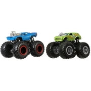 Hot Wheels Monster Trucks Demolition Doubles, 2-Pack of 164 Scale Toy Trucks Styles May Vary