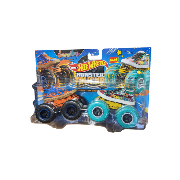 Hot Wheels Monster Trucks Demolition Doubles SneakerHead vs SneakerHead