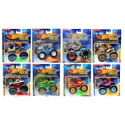 Hot Wheels Monster Trucks, FYJ44-993G Bundle, Die-Cast Vehicles with Oversized Wheels, Ages 3+