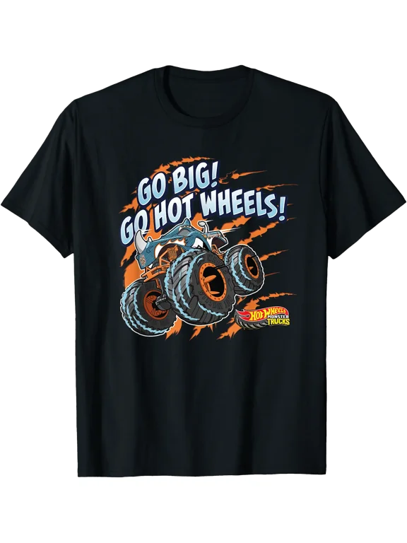 Hot Wheels Monster Trucks - Go Big! Go Hot Wheels! T-Shirt