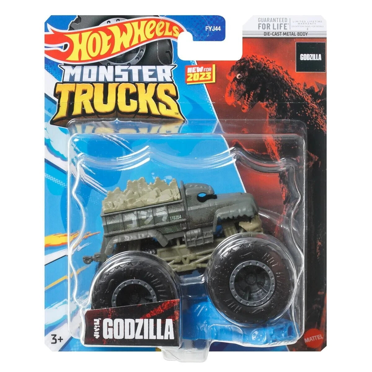 Hot Wheels Toy Monster Trucks Godzilla 2023 New Release